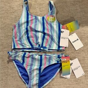NWT Youth Hurley 2piece swimsuit size xl